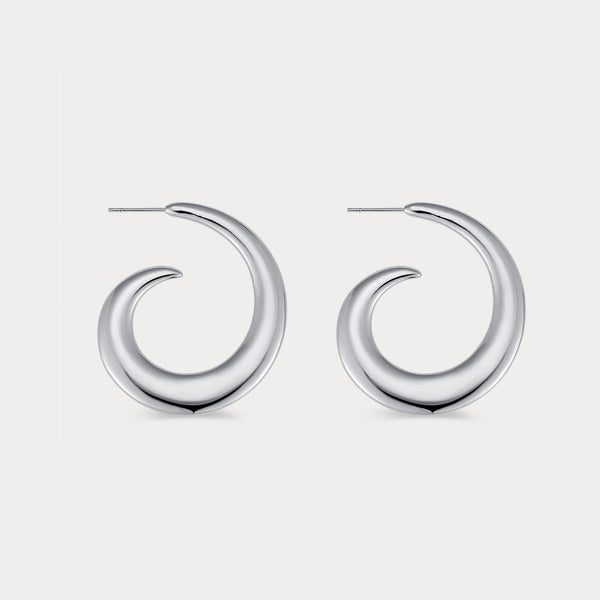 Aanya Silver Hoop Earring JOOEL